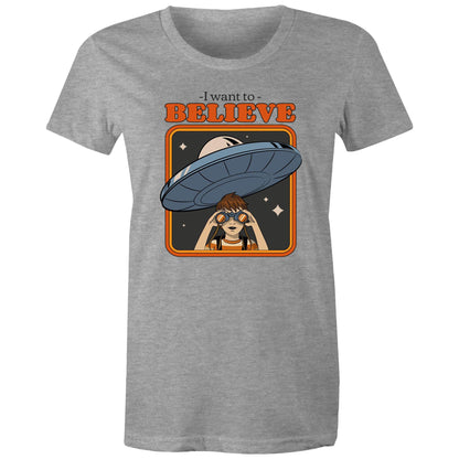 I Want To Believe, UFO - Womens T-shirt