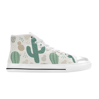 Cactus - Men's High Top Canvas Shoes