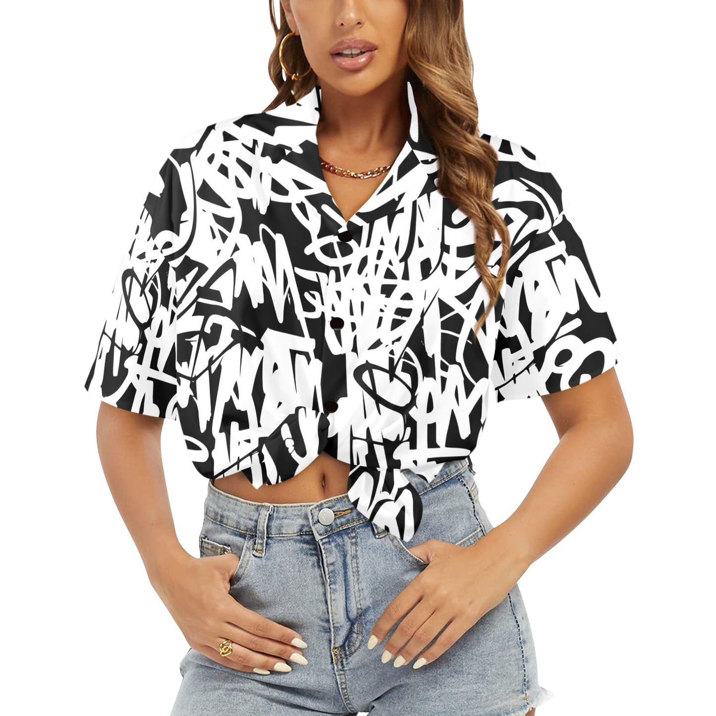 Graffiti - Womens Hawaiian Shirt