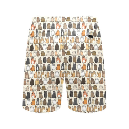 Lots Of Cats - Men's Mid-Length Beach Shorts