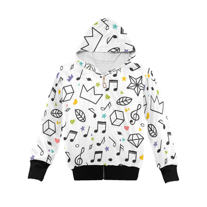 Music Time - Junior Girls Zip up Hoodie