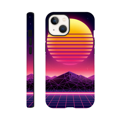 80's Sunrise - Phone Tough Case iPhone 13 Phone Case Games Globally Fulfilled Retro Sci Fi