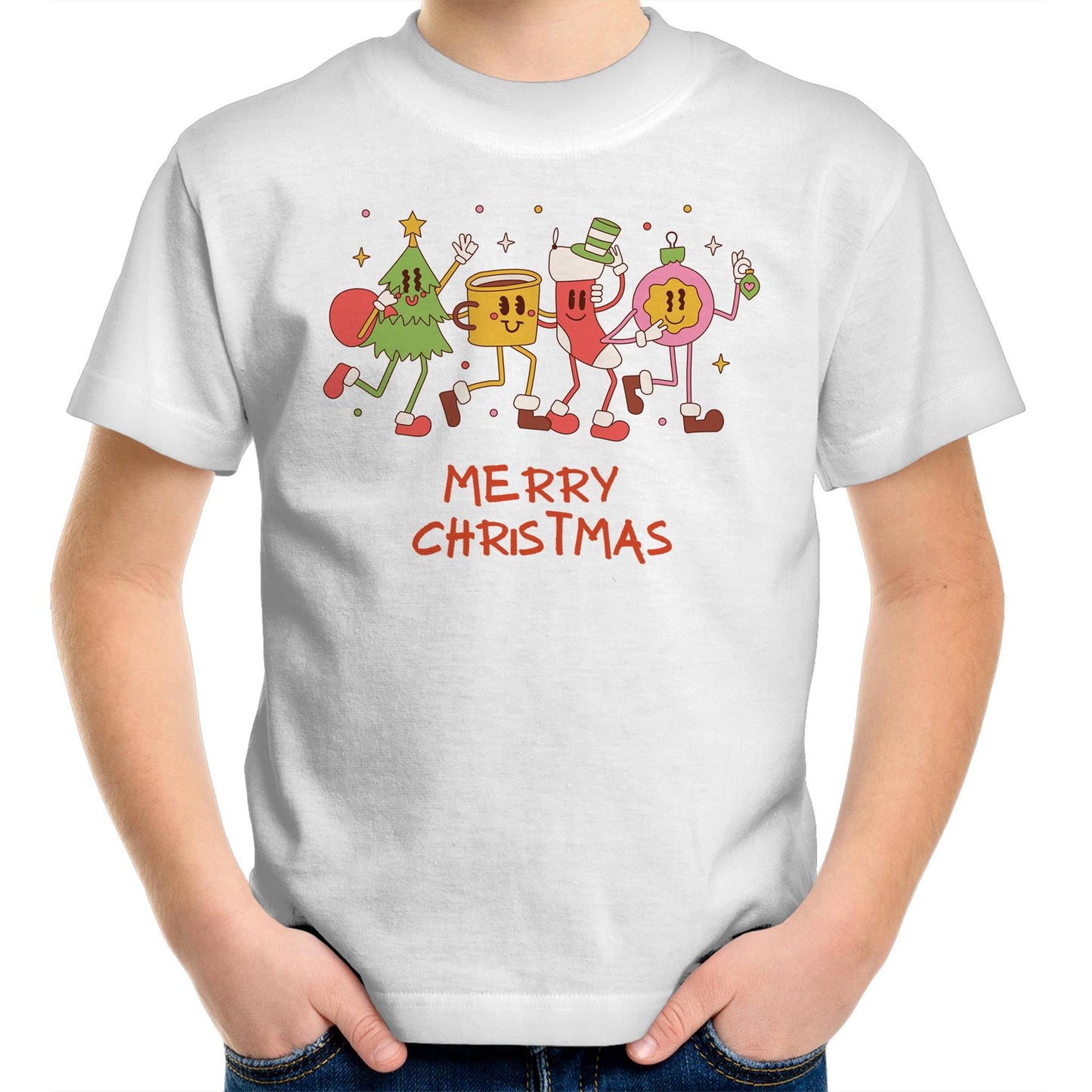 Crazy Christmas Characters - Kids Youth T-Shirt