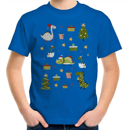 Cute Dinosaur Christmas - Kids Youth T-Shirt