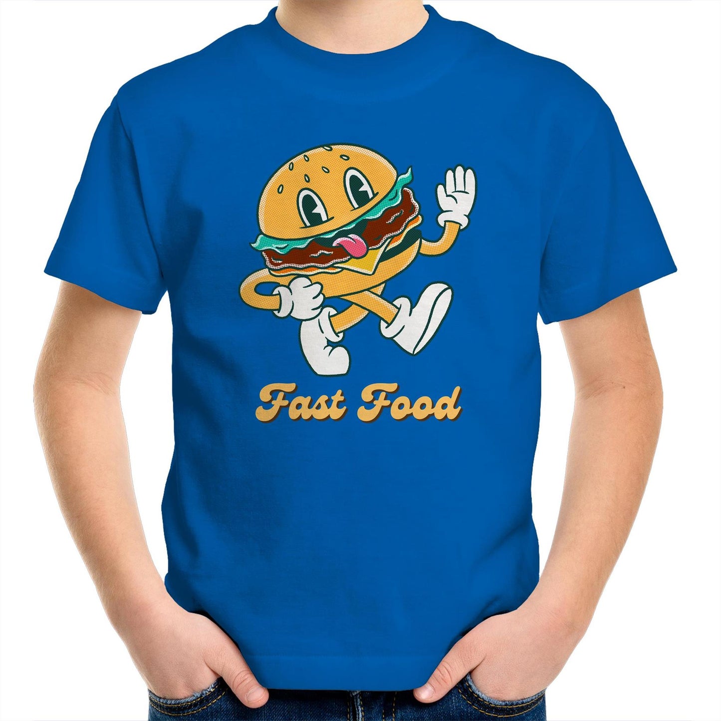 Fast Food, Hamburger - Kids Youth T-Shirt