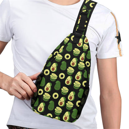 Cute Avocados - Cross-Body Chest Bag Cross-Body Chest Bag Printed Offshore