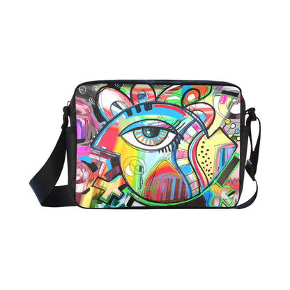 Graffiti Bird - Classic Cross-body Nylon Bag