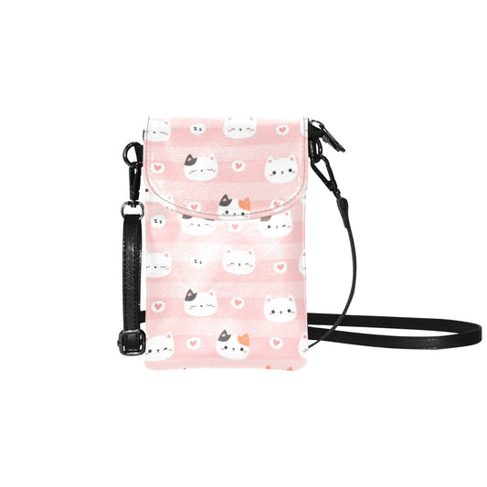 Pink Cats - Small Phone Purse /Bag