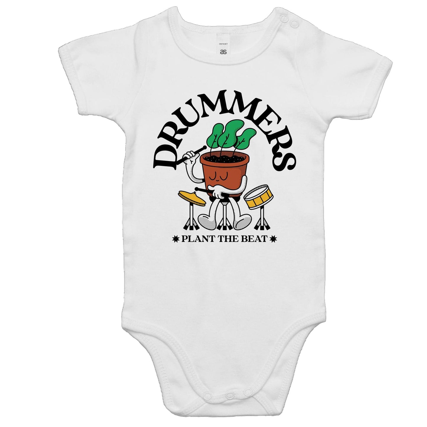 Drummers Plant The Beat - Baby Bodysuit