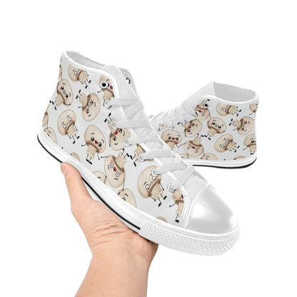 Cute Mushrooms - Men's High Top Canvas Shoes