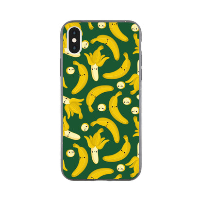 Happy Bananas - Phone Cases Bio case Apple - iPhone X Print Material Globally Fulfilled