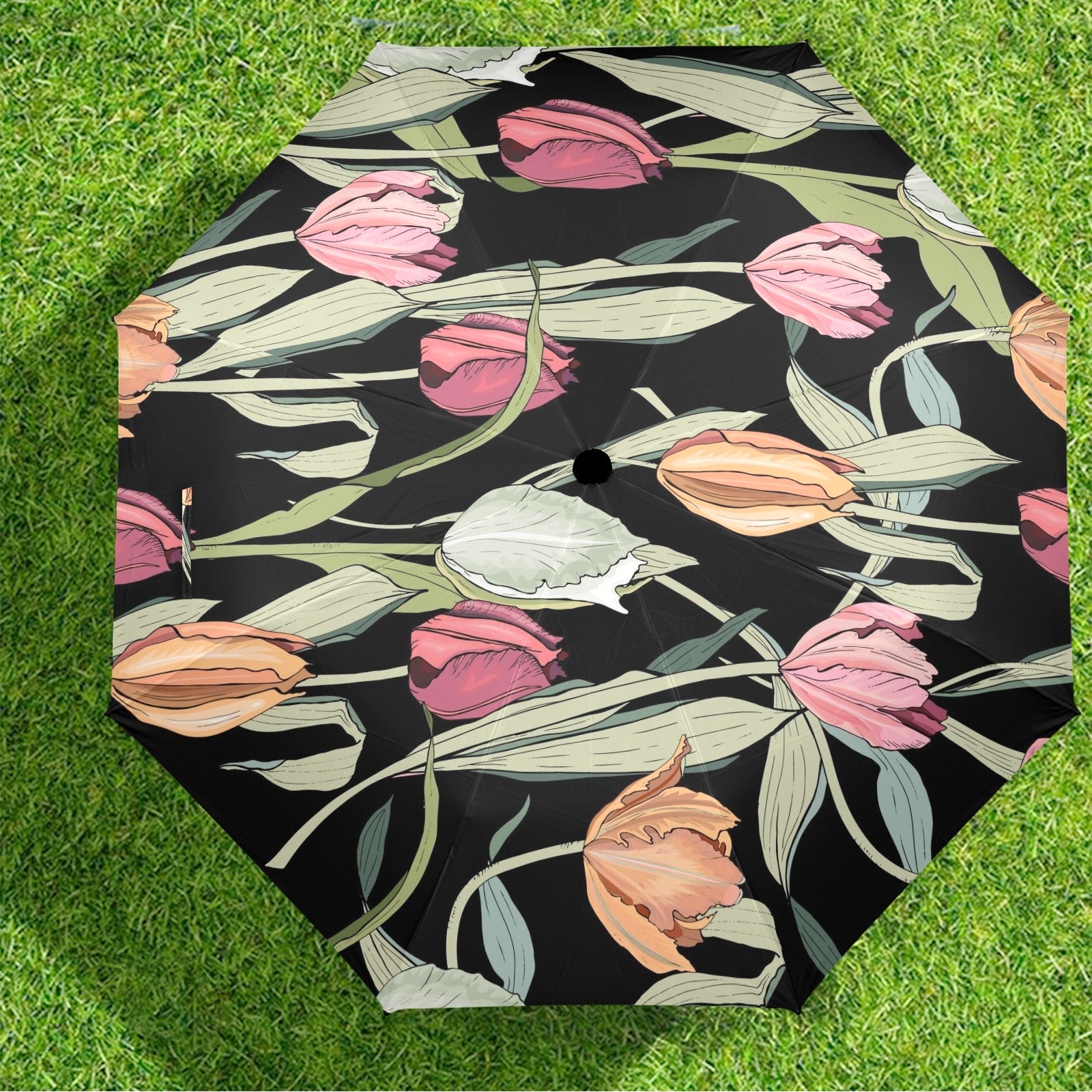 Tulips - Semi-Automatic Foldable Umbrella Semi-Automatic Foldable Umbrella Printed Offshore