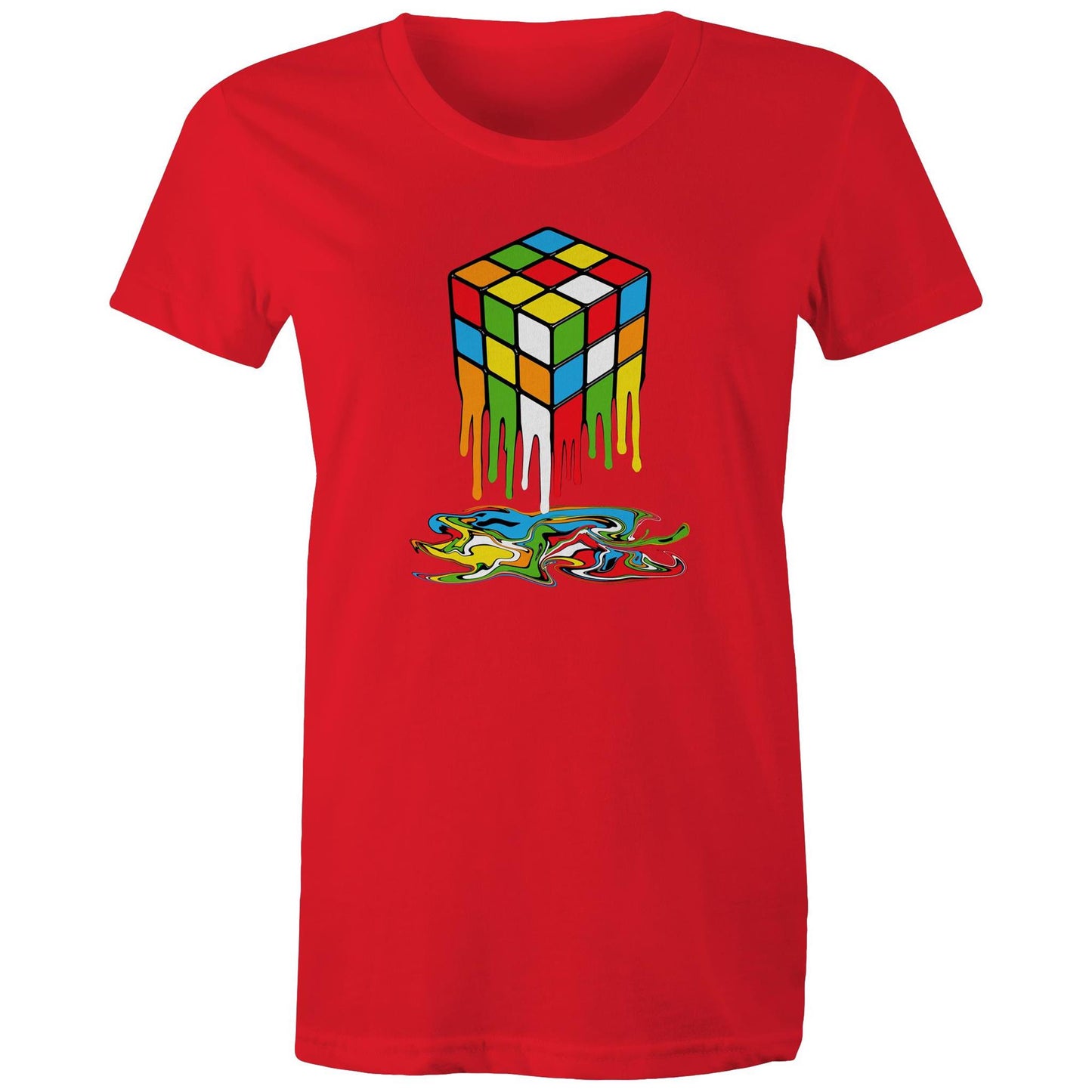 Melting Game Cube - Womens T-shirt