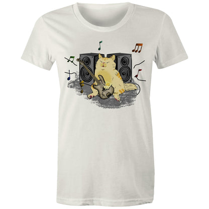 Cat Bass Player - Womens T-shirt