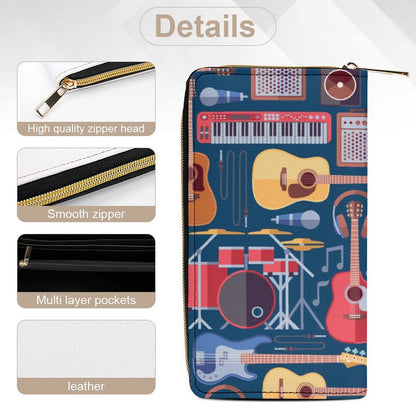 Music Instruments - Leather Wallet / Purse Wallet / Purse Music Printed Offshore