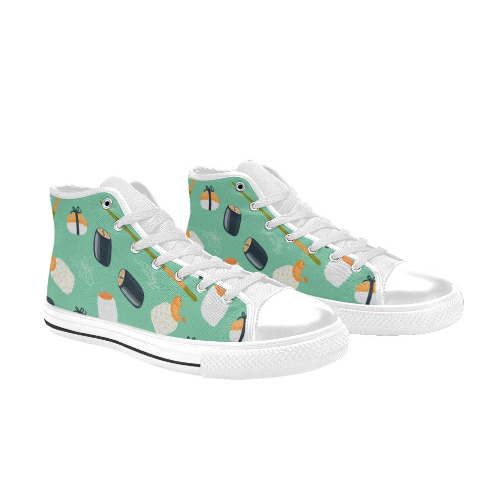 Cute Sushi - Women's High Top Canvas Shoes