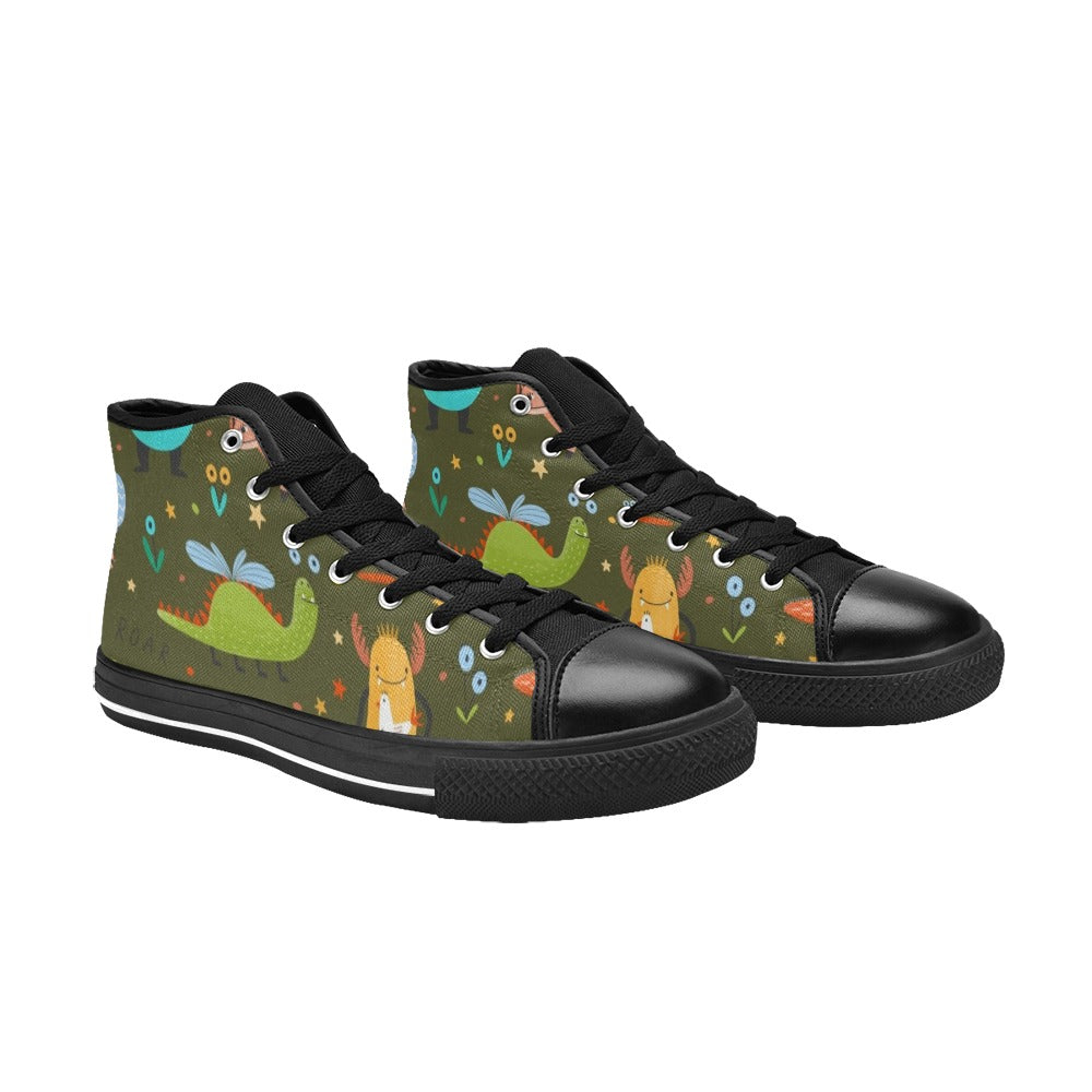 Monsters - Women's High Top Canvas Shoes