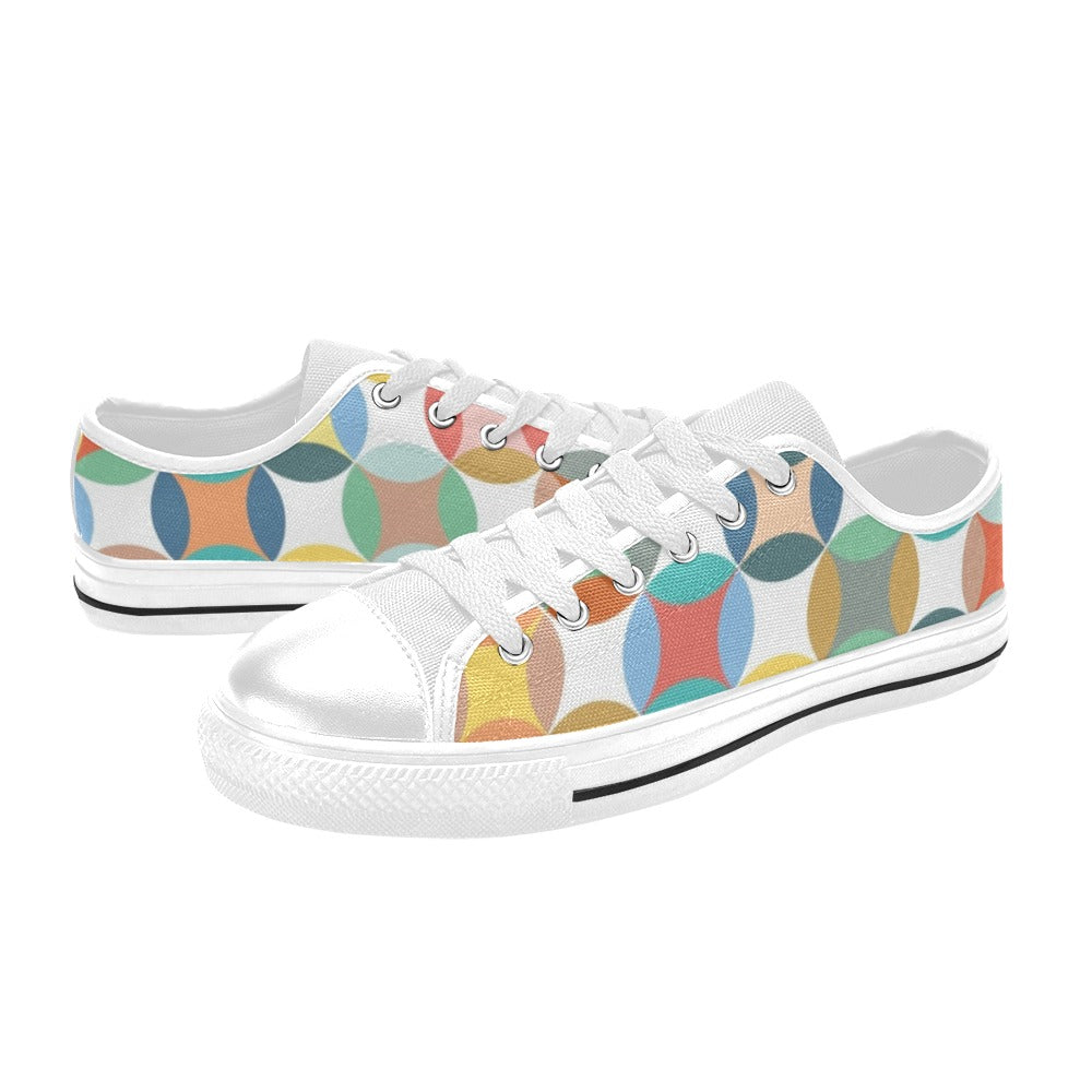 Circles - Women's Classic Canvas Shoes