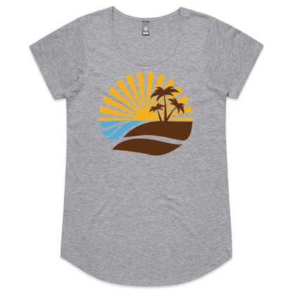 Retro Surf - Womens Scoop Neck T-Shirt