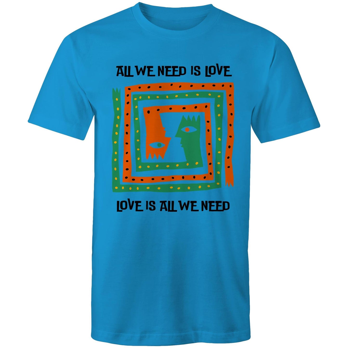 All We Need Is Love - Mens T-Shirt Arctic Blue Mens T-shirt