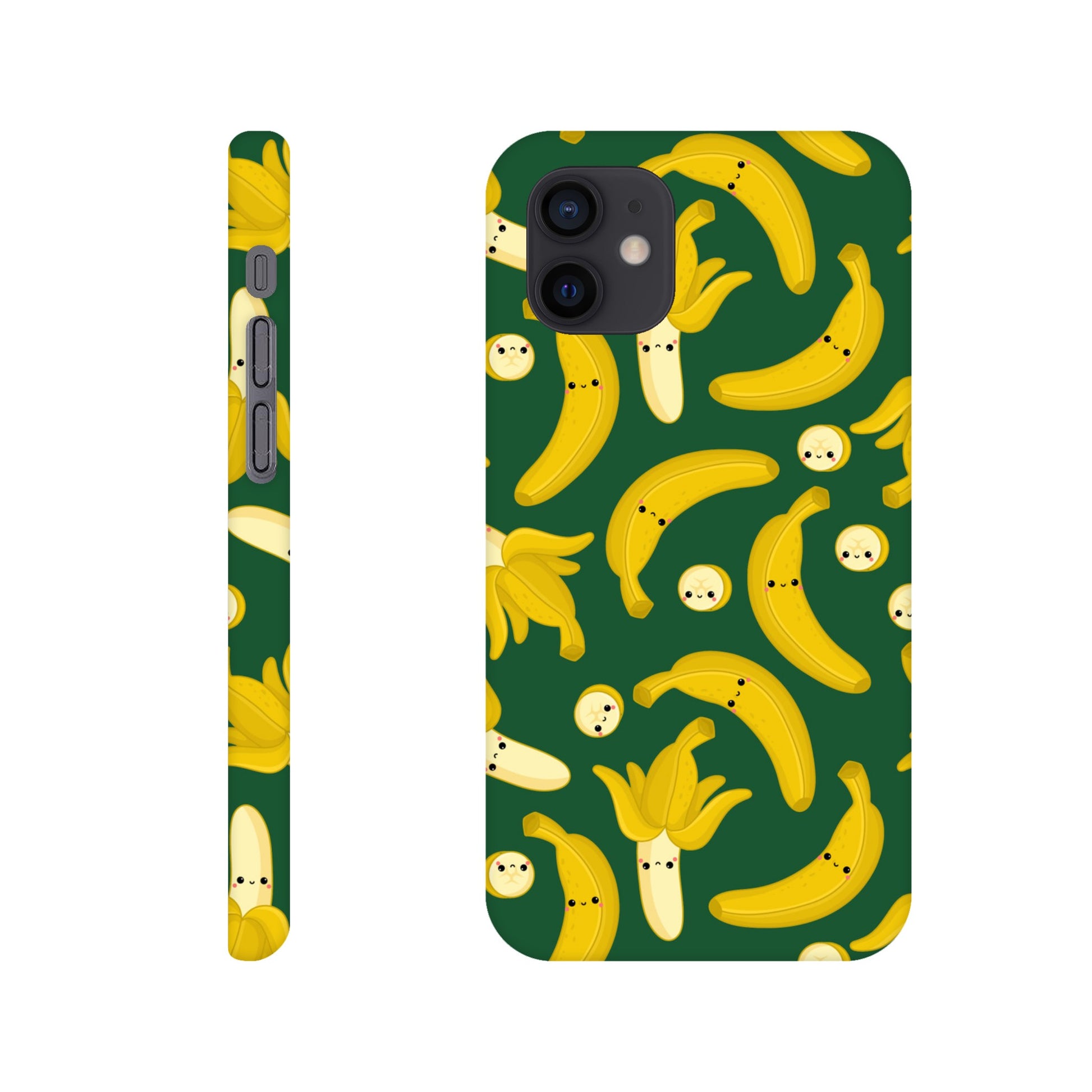 Happy Bananas - Phone Cases Slim case Apple - iPhone 12 Mini Print Material Globally Fulfilled