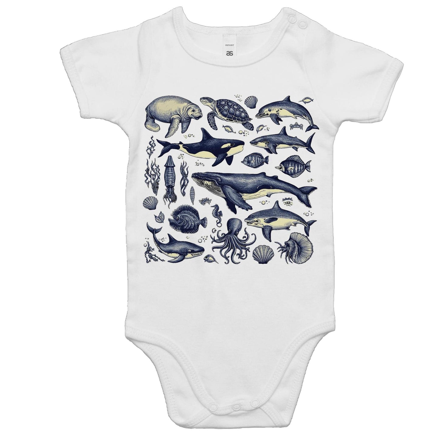 Sea Creatures - Baby Bodysuit