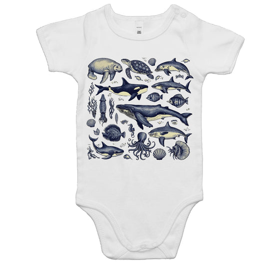 Sea Creatures - Baby Bodysuit