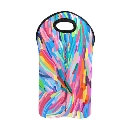 Brushstrokes - 2-Bottle Neoprene Wine Bag 2 Bottle Wine Bag Printed Offshore