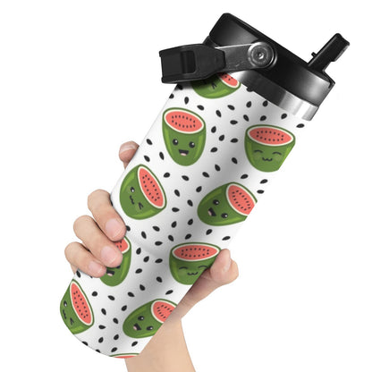 Happy Watermelon - 30oz Tumbler with Top Handle