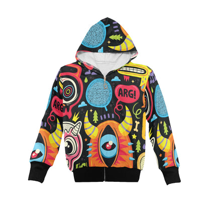 Monster Kids - Junior Girls Zip Up Hoodie