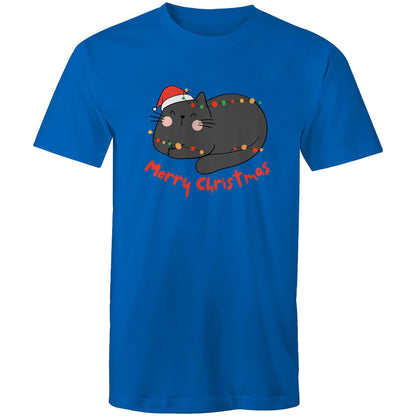 Merry Christmas Cat - Mens T-Shirt