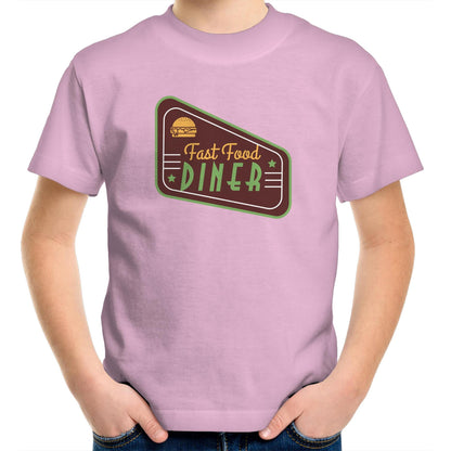 Fast Food Diner Sign - Kids Youth T-Shirt