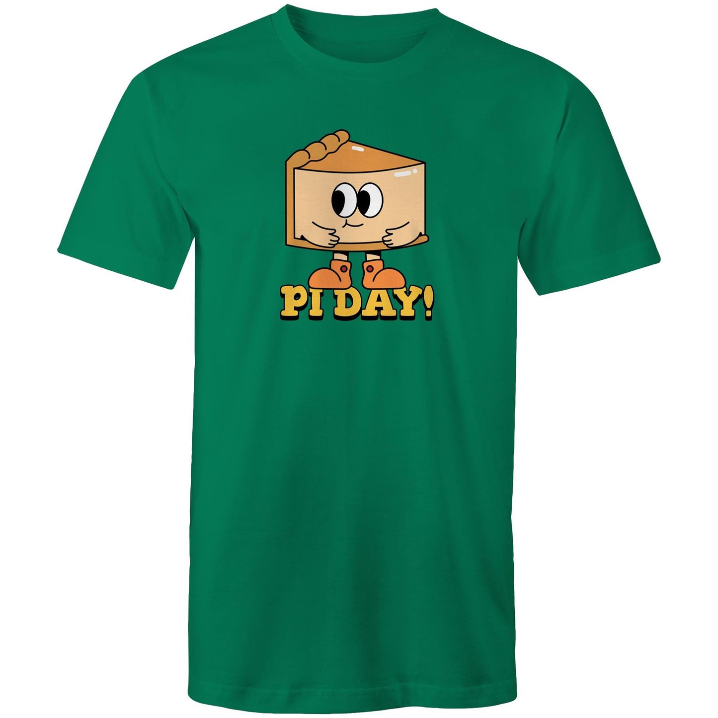 Pi Day - Mens T-Shirt Kelly Green Mens T-shirt Printed In Australia Science