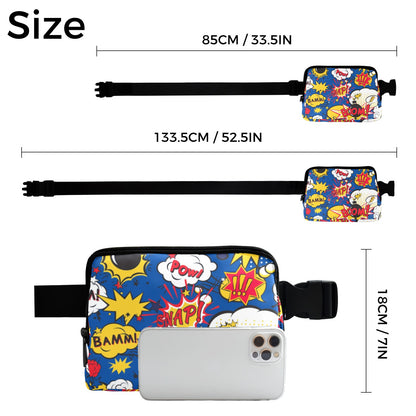 Blue Comic Book - Belt Bag