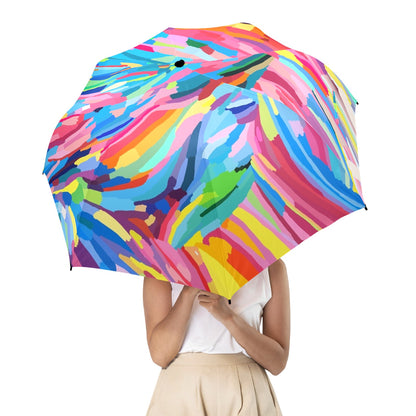 Brushstrokes - Semi-Automatic Foldable Umbrella