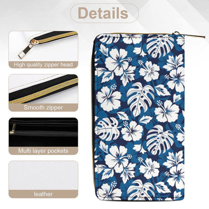 Blue Hawaiian - Leather Wallet / Purse Wallet / Purse Printed Offshore Summer