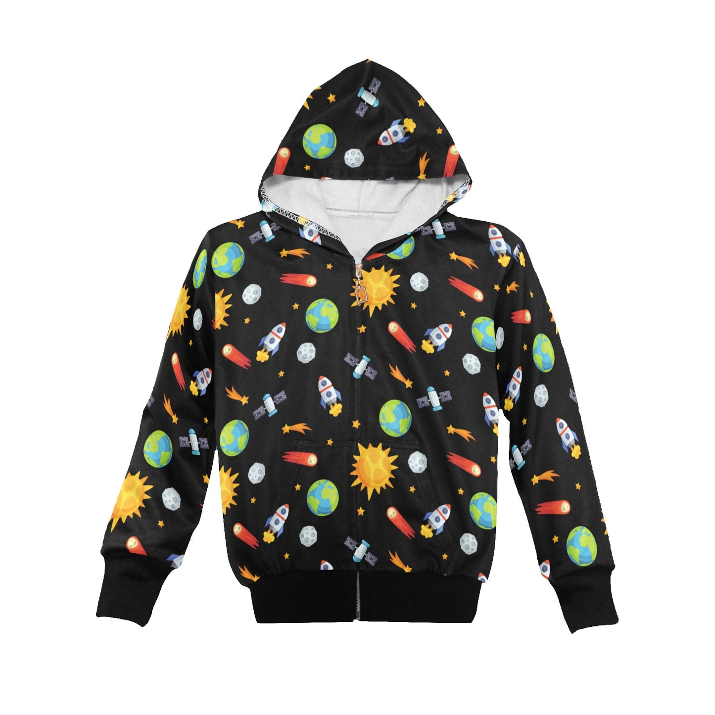 Busy Space - Senior Girls Zip Up Hoodie