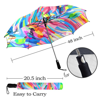 Brushstrokes - Semi-Automatic Foldable Umbrella