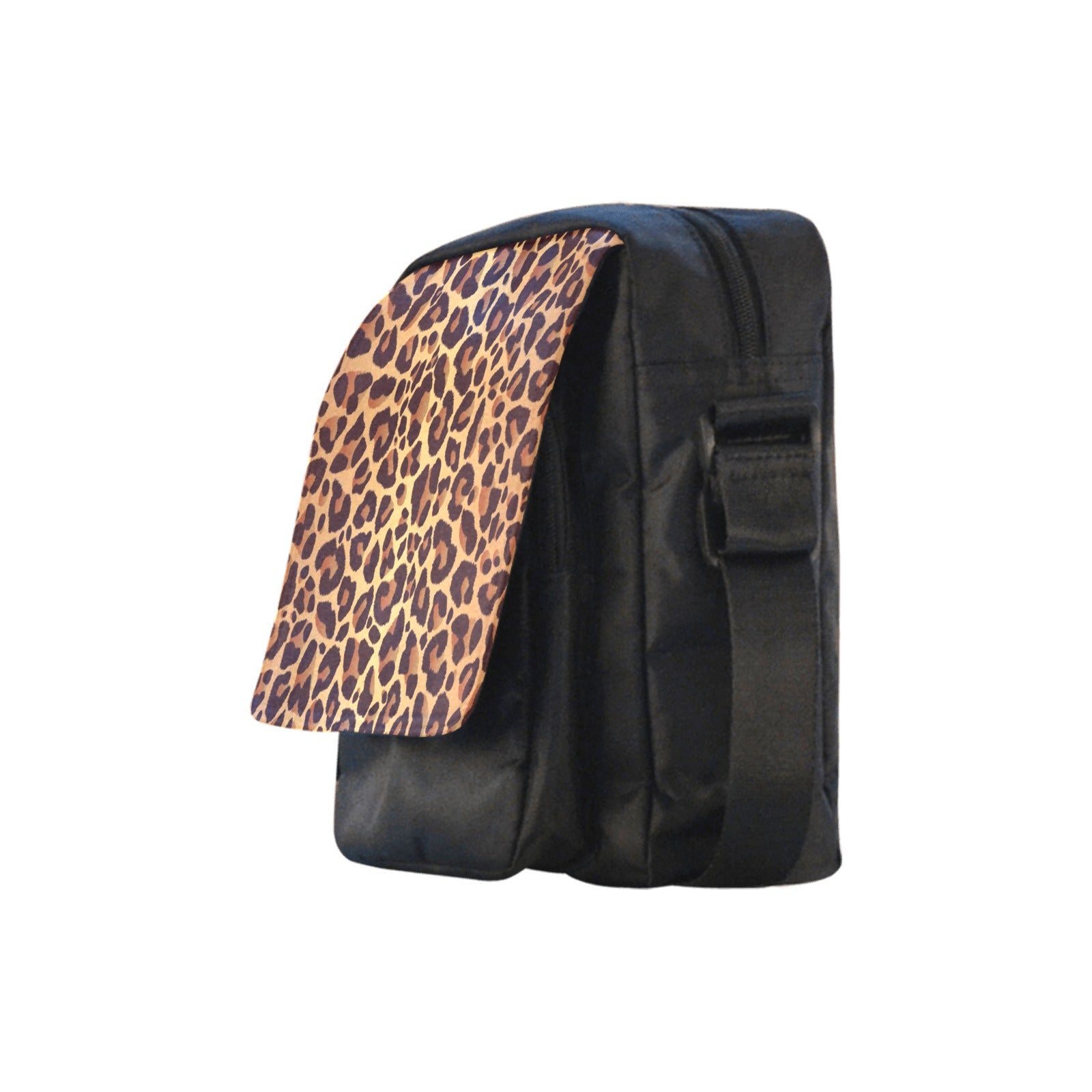 Leopard Print - Crossbody Nylon Bag Crossbody Bags