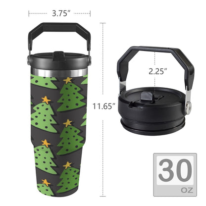 Christmas Trees - 30oz Tumbler with Top Handle