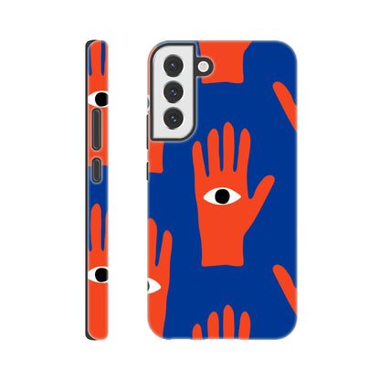 Hand Eyes - Phone Tough Case Galaxy S22 Plus Phone Case Globally Fulfilled