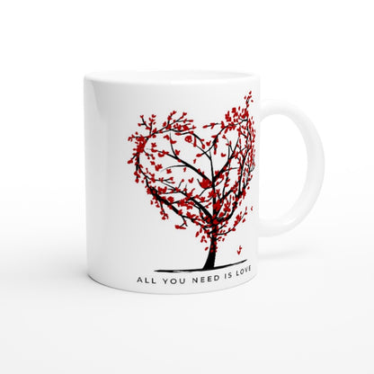 All You Need Is Love - White 11oz Ceramic Mug White 11oz Mug environment love