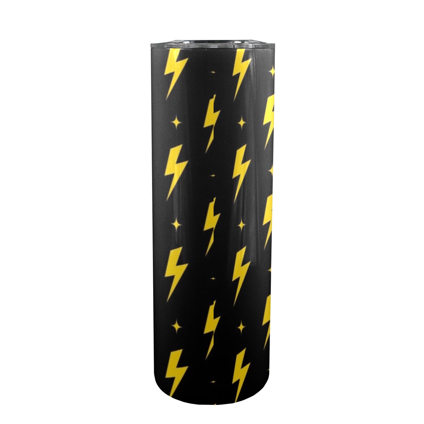 Yellow Lightning - 20oz Tall Skinny Tumbler with Lid and Straw