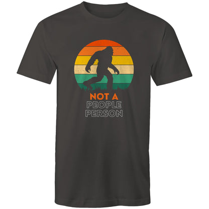 Not A People Person - Mens T-Shirt Charcoal Mens T-shirt Printed In Australia