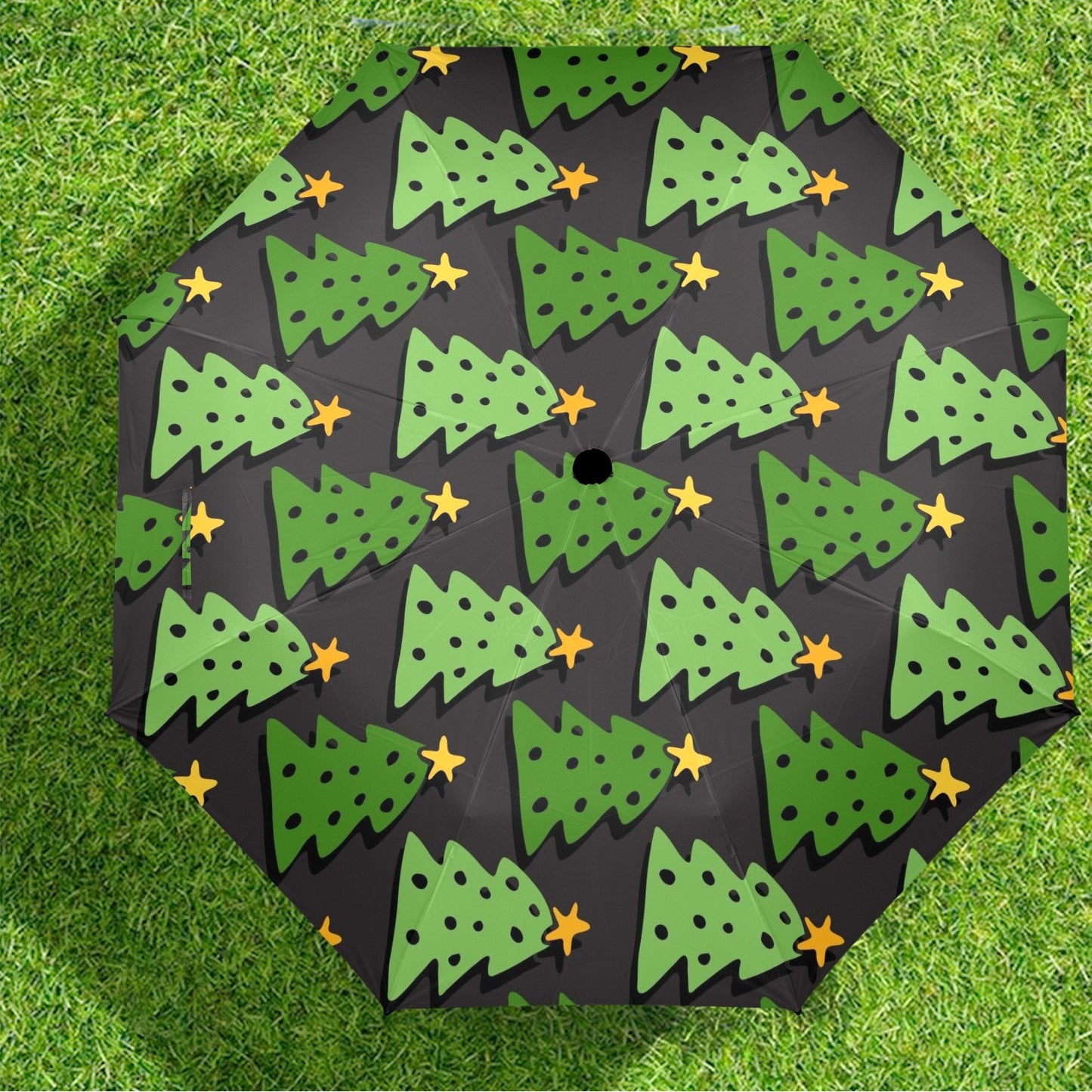 Christmas Trees - Semi-Automatic Foldable Umbrella