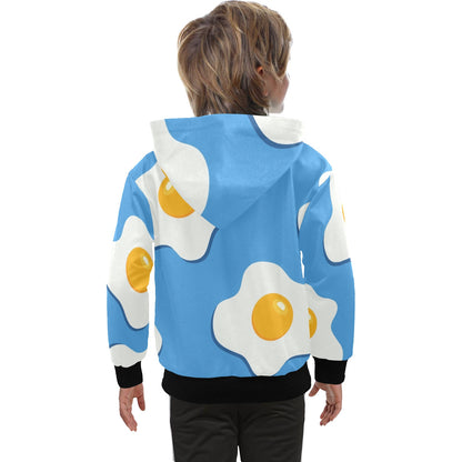 Fried Eggs - Senior Boys Zip Up Hoodie