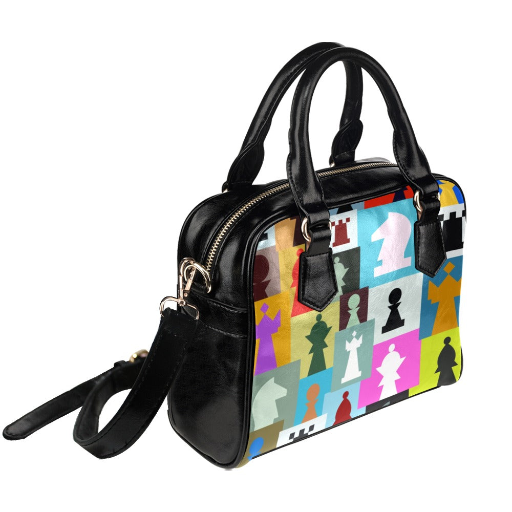 Colourful Chess - Shoulder Handbag