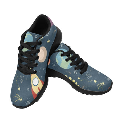 Rocket and Planets In Space - Kids Sneakers