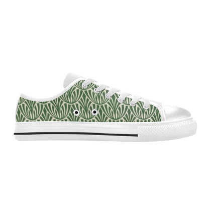 Green Pattern - Women's Classic Canvas Shoes