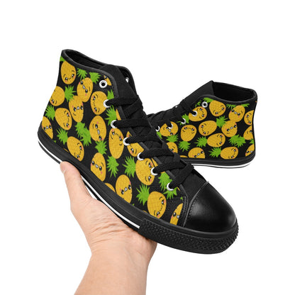 Cool Pineapples - Women's High Top Canvas Shoes